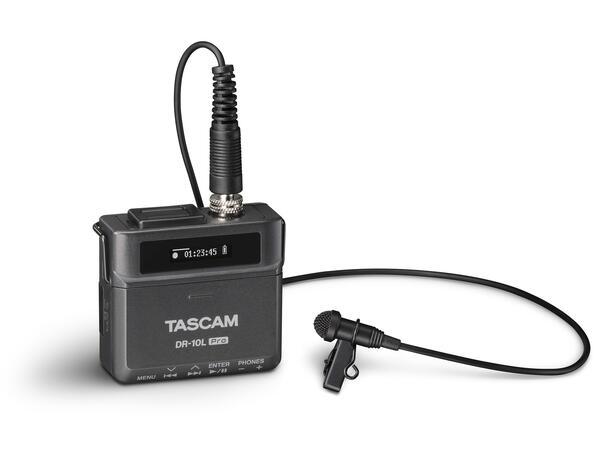 TASCAM DR-10L Pro Audio Recorder 32-Bit Float with Lavalier Microphone