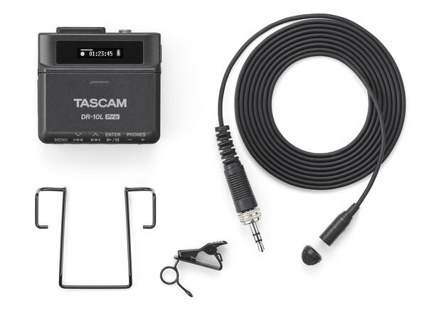 TASCAM DR-10L Pro Audio Recorder 32-Bit Float with Lavalier Microphone