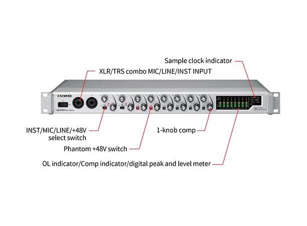 TASCAM SERIES 8P DYNA 8-Channel Mic Pream, Analogue Compressor 
