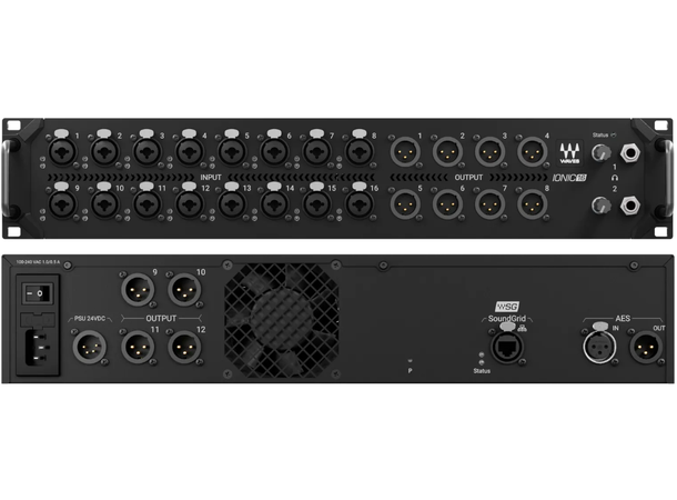Waves Live IONIC 16 Stageboks 16/12 SoundGrid stagebox, Waves Signature Pre 