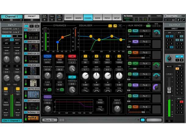 Waves Live eMotion LV1 16 St full dyn D5 comp, gate, expd, levlr, lim, deesser