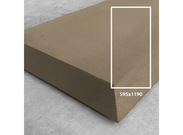 Artnovion Flat Tox RCT - Absorbent Grå/b Grey Beige - Pakke 4 stk - 120x60x6 cm