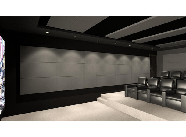 Artnovion Sparta Absorber Merrick Pakke med 4 paneler, 1190x595x60mm, grå 