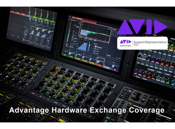 Avid Advantage S6L-24D, Elite Live 2 år 2 år Hardware Exchange Instant coverage