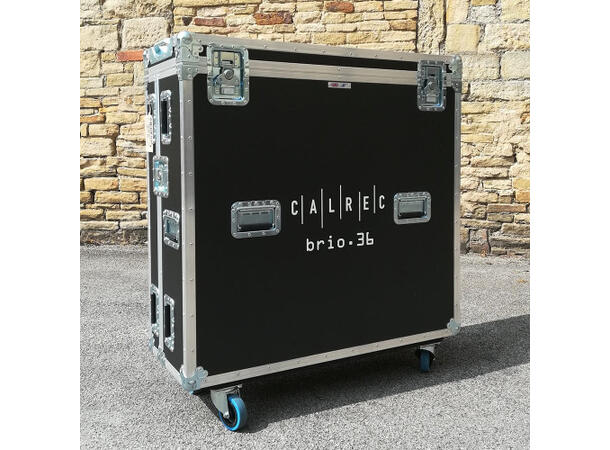 Calrec Brio36 Flight Case with VESA Monitor Arm 