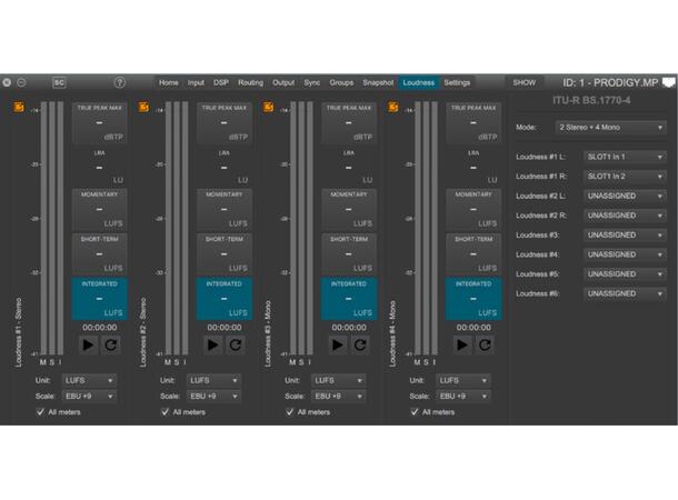 Direct Out PRODIGY.MP Lisens Loudness M 8 rutbare kanaler med loundness meter 