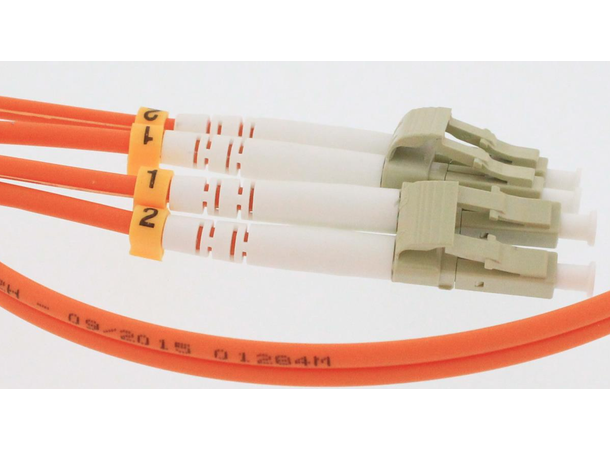 Fiberpatch 62,5/125 LC-LC - 10 m LSZH Multimode Duplex OM1 Orange 