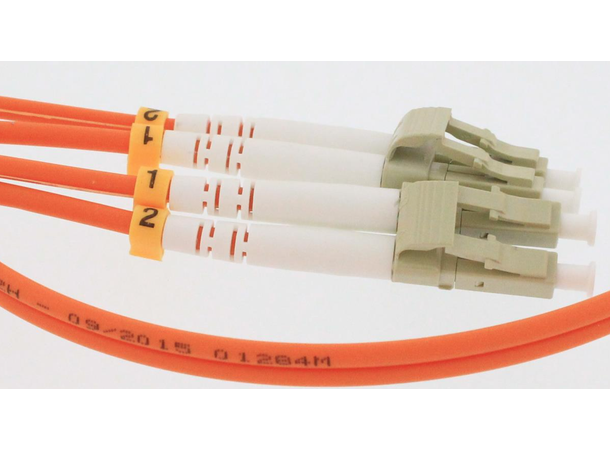 Fiberpatch 62,5/125 LC-LC - 10 m LSZH Multimode Duplex OM1 Orange