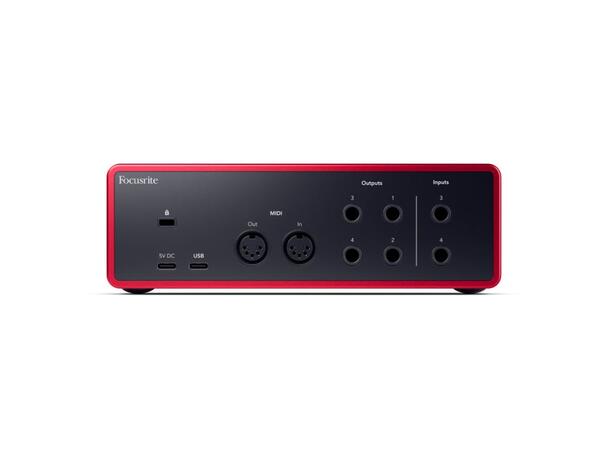 Focusrite Scarlett 4i4 Gen4 USB-lydkort, 4 inn/4 ut 