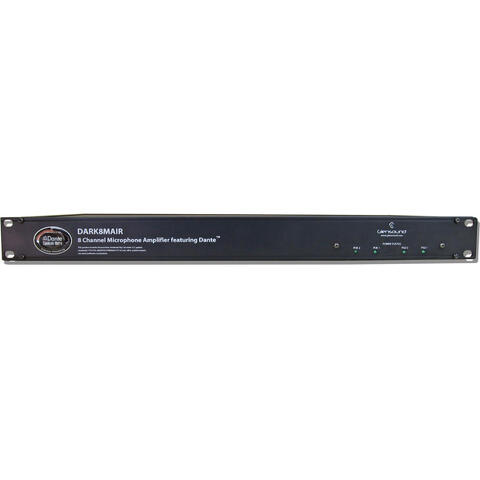 Glensound DARK8MAIR DANTE Mic Amp 8 kanals mikrofonforsterker, remote 19&quot;