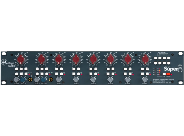 Heritage Audio Súper 8 Micpre 8 ch med ADC 