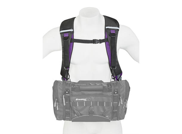 K-Tek KSBPXP Stingray BackPack XP With integrated harness (purple, black) 