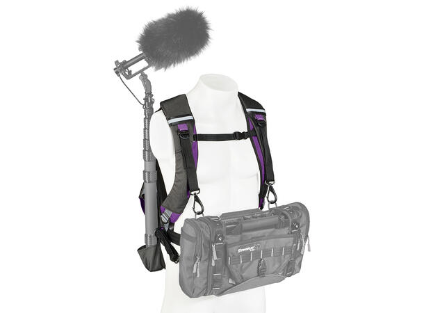 K-Tek KSBPXP Stingray BackPack XP With integrated harness (purple, black) 