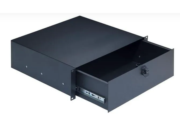 K&M 49123 Rackskuff 3 unit, 39 cm dyp 