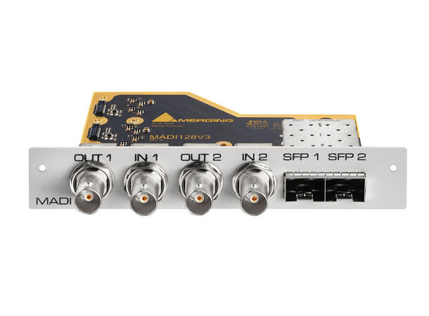Merging card MADI128V3  V3 MADI i/o 128 i/o at 44.1/48kHz, 2x SPF 