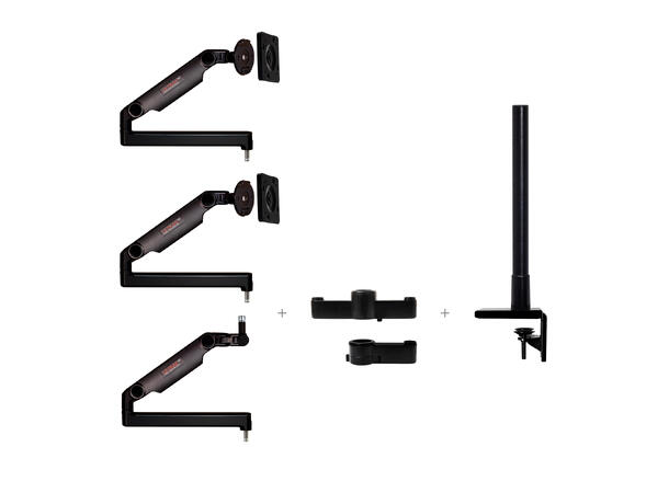 O.C.White SMS-2-ULP-13 ProBoom Gen2 Dual Monitor and Mic Boom SMS