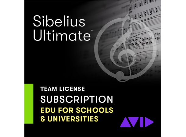Sibelius Ultimate TEAM 1-år Leie EDU NEW NEW LICENSE - EDU 