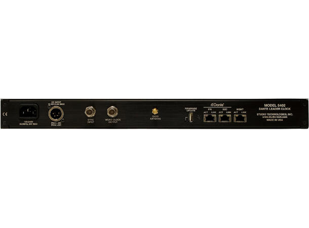 Studio Technologies Model 5402 Dante Leader Clock 