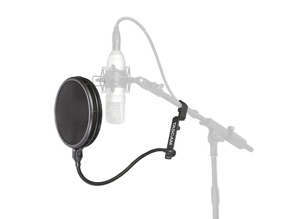 TASCAM TM-AG1 Microphone pop filter Gooseneck and mounting adapters