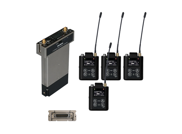 Wisycom MCR54 Quad 4-Channel Receiver m/ 4 x MTP61 Transmitters & SLK54