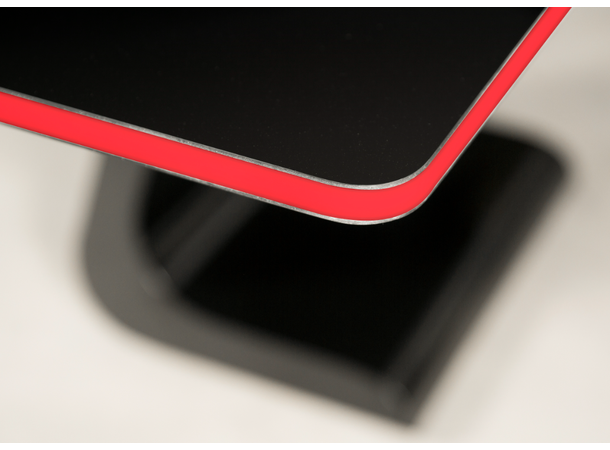Zaor Vela R Black Gloss LED Minimal Design Desk Black with Led Kit 
