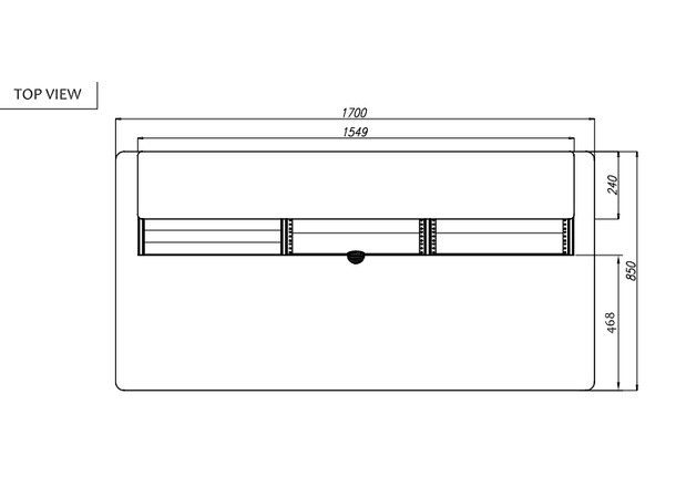 Zaor Vela R Black Gloss LED Minimal Design Desk Black with Led Kit