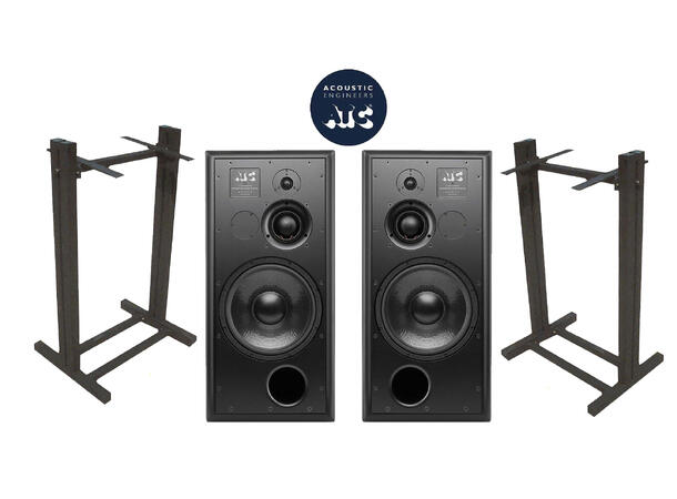 ATC SCM100A SL Pro Studiomonitor BUNDLE 2 stk. ATC SCM100A med stativ 