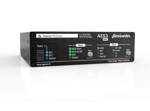 Appsys Flexiverter AES3/SRC 16x16 I/O, up to 192kHz 
