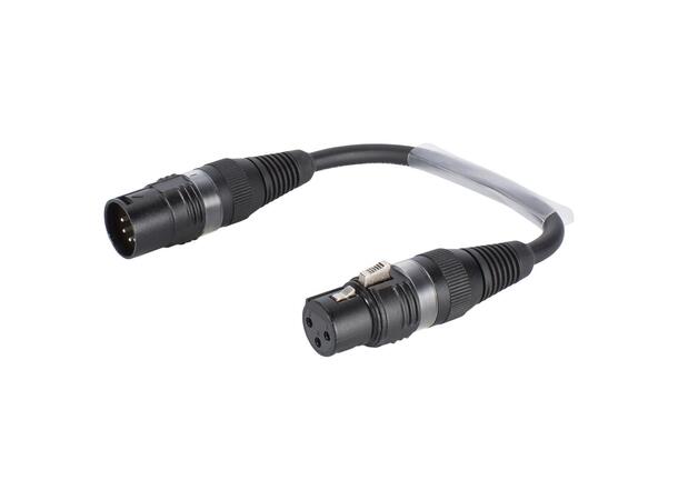 Audio kabel XLR 3 female/XLR 5 male Passer på Arri Amira. 20 cm
