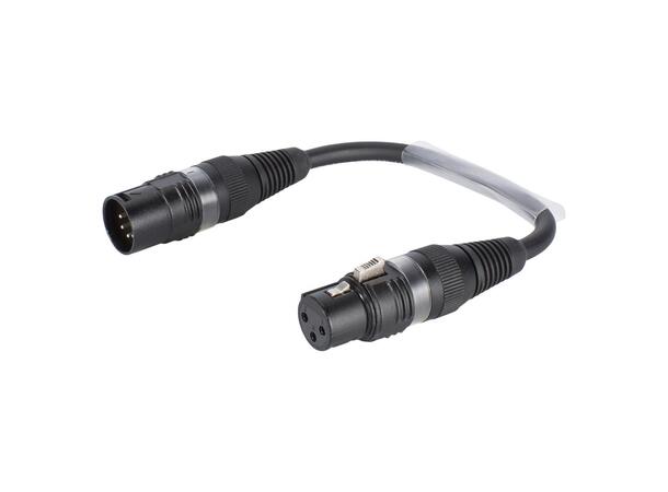 Audio kabel XLR 3 female/XLR 5 male Passer på Arri Amira. 20 cm 