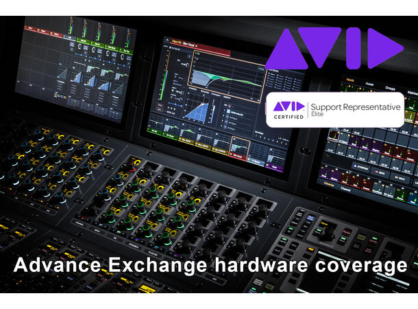Avid Advantage S6L-24C, Elite Live 1 år Hardware Exchange coverage