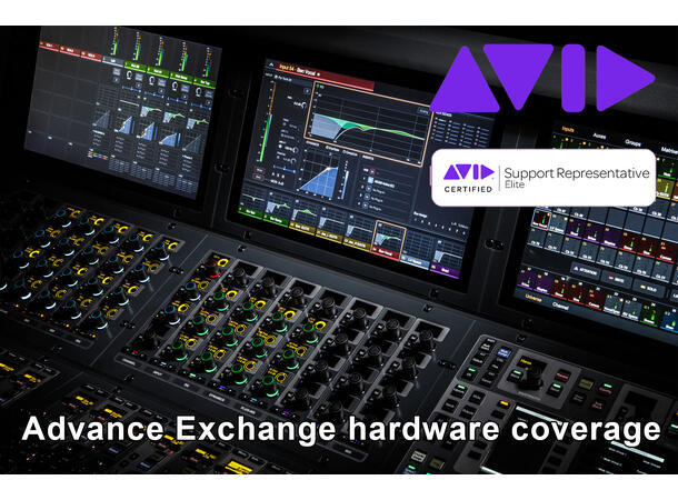 Avid Advantage S6L-24C, Elite Live 1 år Hardware Exchange coverage 