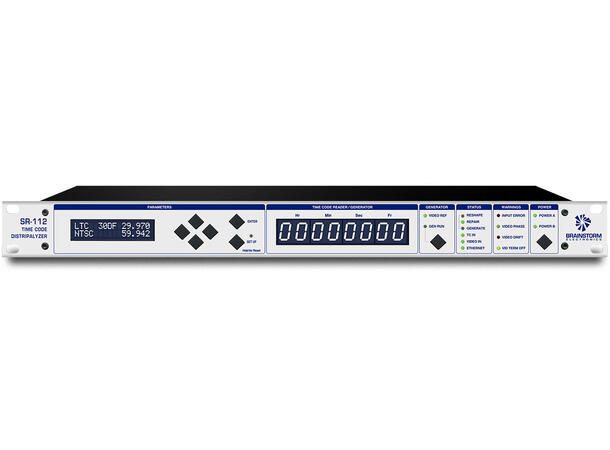 Brainstorm SR-112 TIME CODE DISTRIPALY Combines a Reader, a 1 x 12 Distributo