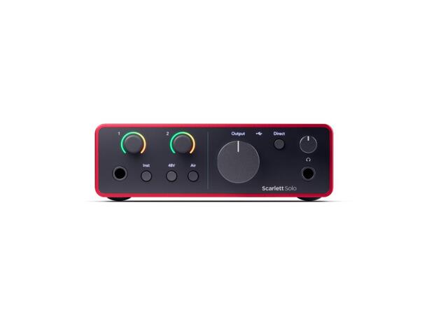 Focusrite Scarlett Solo Studio Gen4 inkl mikrofon og hodetelefon 