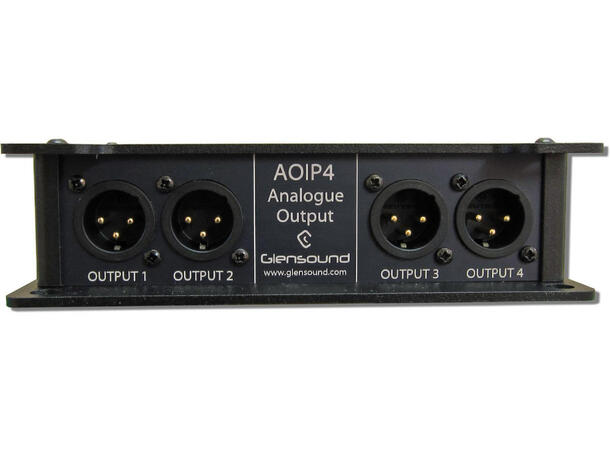 Glensound AoIP4O Dante AD konverter Analogue output x4 Dante 