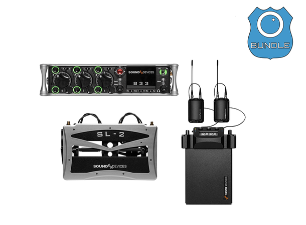 Sound Devices 833 + SL-2 BUNDLE Wireless A20 Rx - 2 kanaler