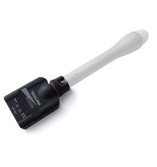 TASCAM DR-10X Mic-attachable audio recorder, mono BWF recording 48 kHz/24