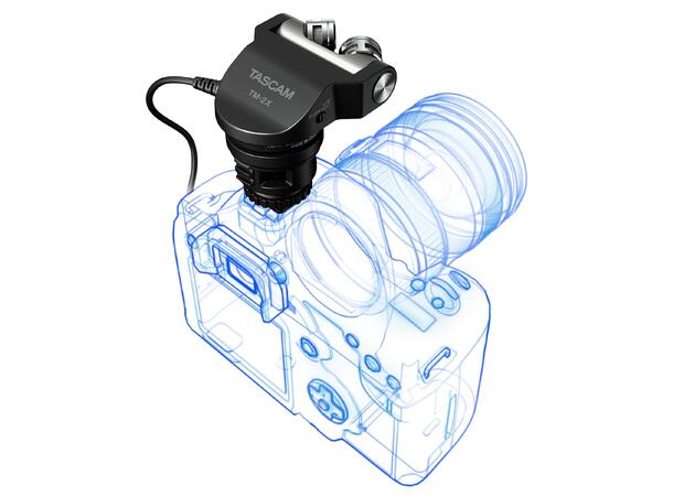 TASCAM TM-2X High-quality microphone for digital cameras 
