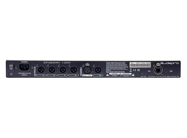Waves Live DSPRO StageGrid 1000 SoundGrid i/o rack, 8 inn, 4 ut, 1 AES 