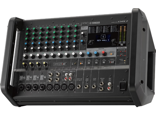 YAMAHA EMX7 mikser m/forsterker 12 Line Inputs, 2x 600W [4O] Fx 
