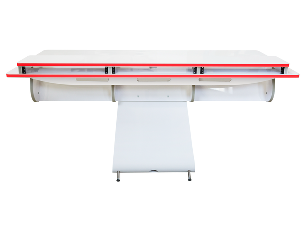 Zaor Vela R White Gloss LED Minimal Design Desk White with Led Kit 