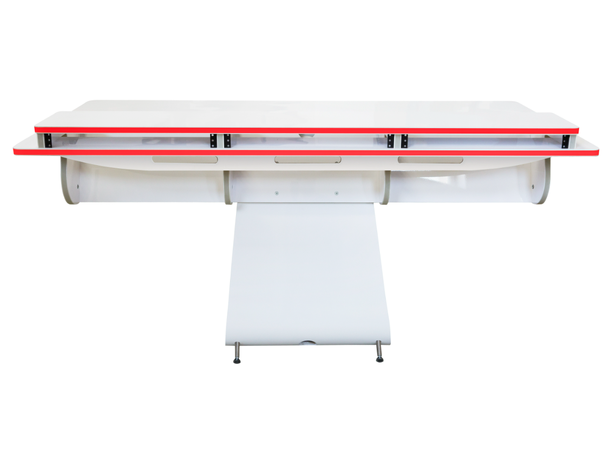 Zaor Vela R White Gloss LED Minimal Design Desk White with Led Kit