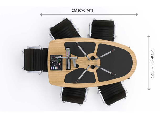 AKA Design PROCAST R5 5 personer akustik bord