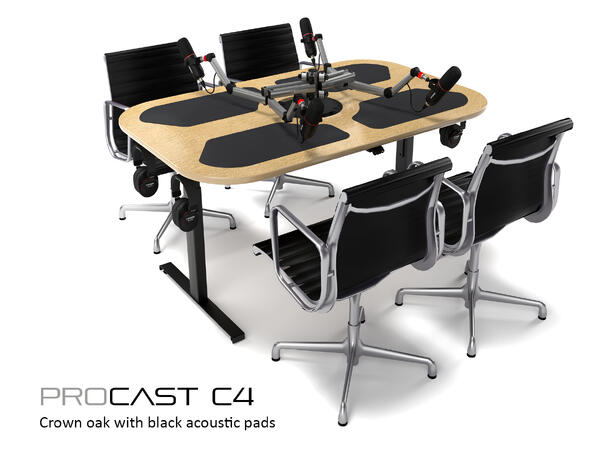 AKA Design ProCast C4 sit-stand desk Oak and Black 