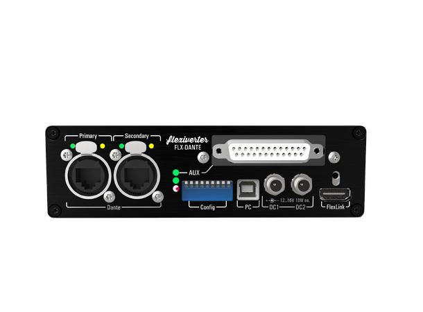 Appsys Flexiverter Dante 64x64 DANTE mot opsjonskort formater 