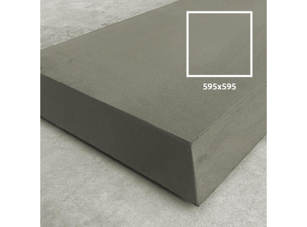 Artnovion Flat Tox SQR - Absorbent Grå/c Ash grey - Pakke 6 stk - 60x60x6 cm