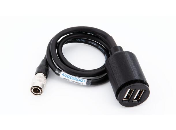 Audioroot USB-2XHRS4 10-24V Hirose DUAL USB 2400mA