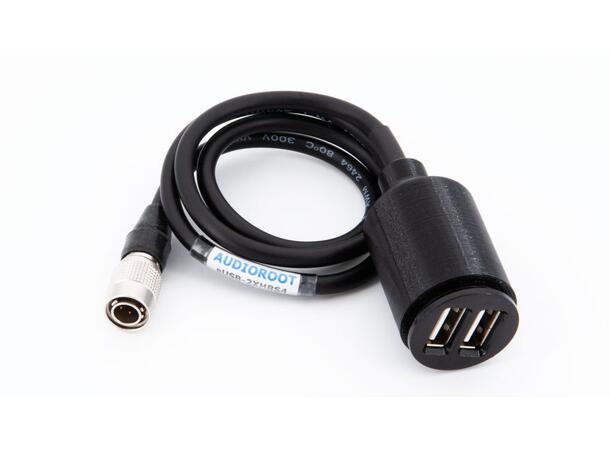 Audioroot USB-2XHRS4 10-24V Hirose DUAL USB 2400mA 
