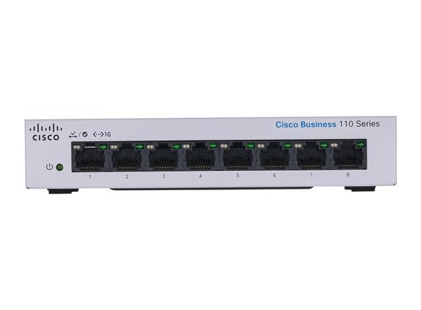 Cisco Business 110 Series 110-8T-D 8 x 10/100/1000 