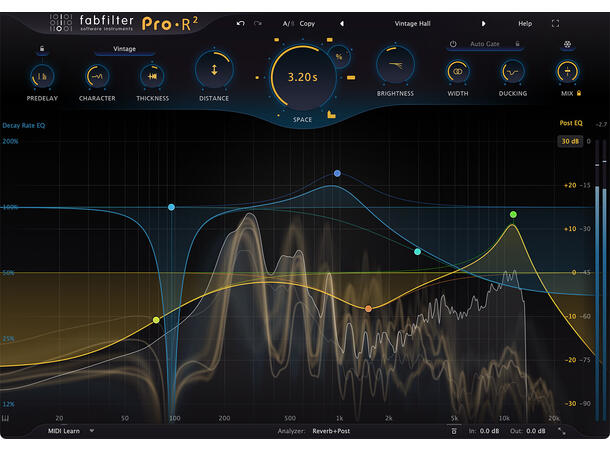 FABFILTER Pro-R2 Reverb Klang, classic vintage and plate reverbs